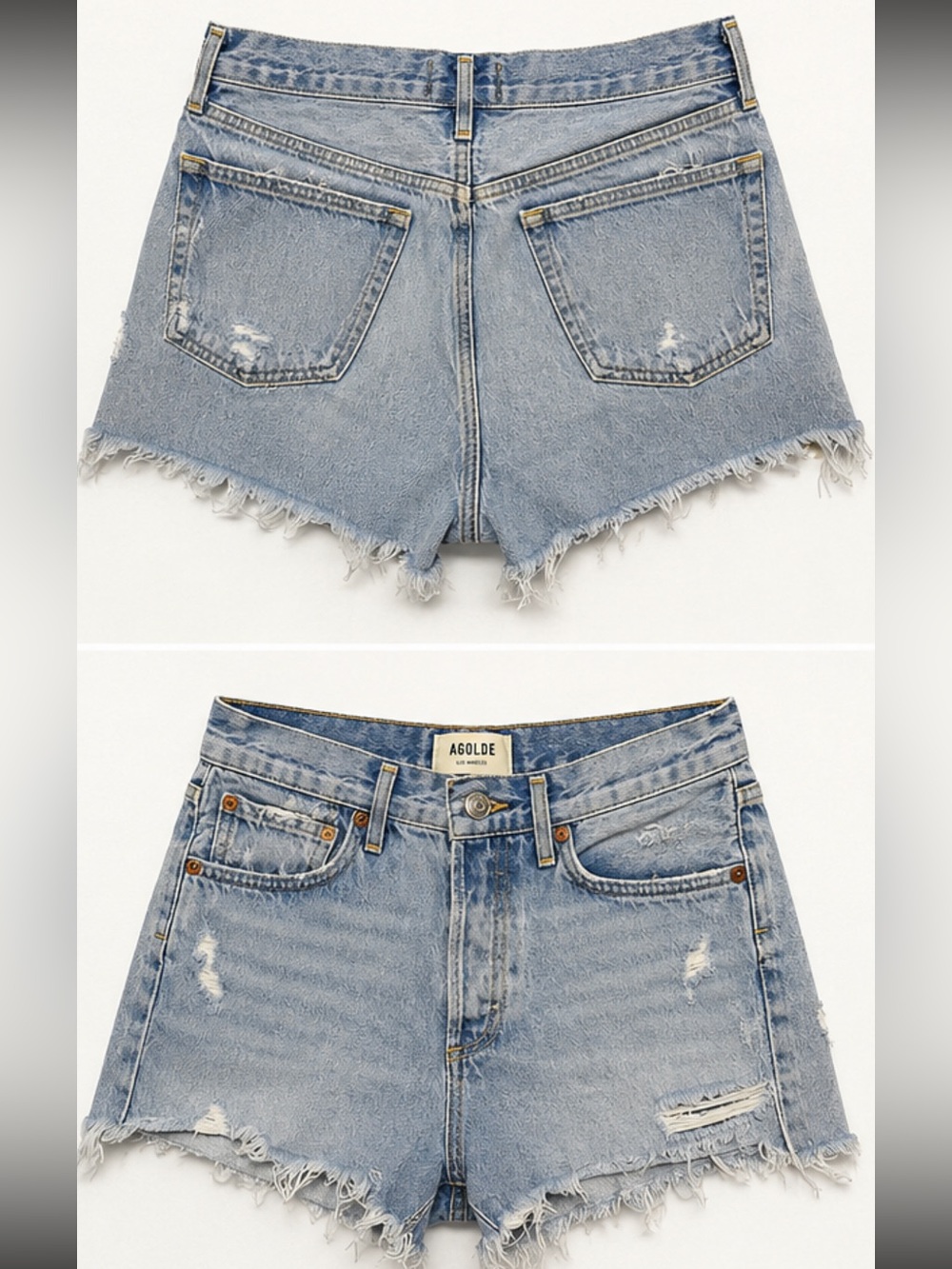AGOLDE Parker Vintage Cut Off Denim Shorts — Size 26